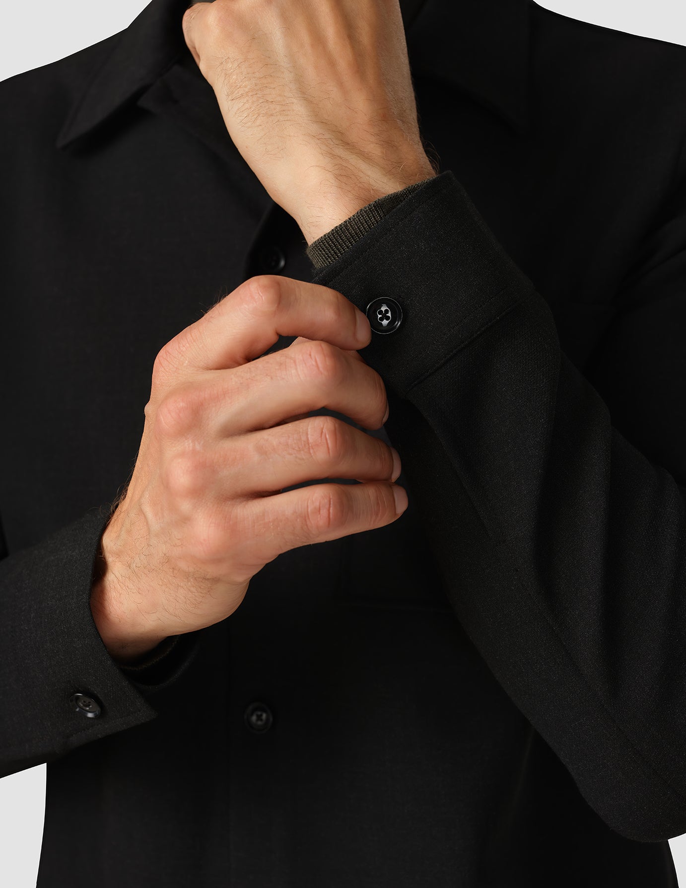 Heavy Edition Transitional Overshirt Black Melange